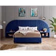 Meridian Furniture Cleo Navy Velvet King Bed