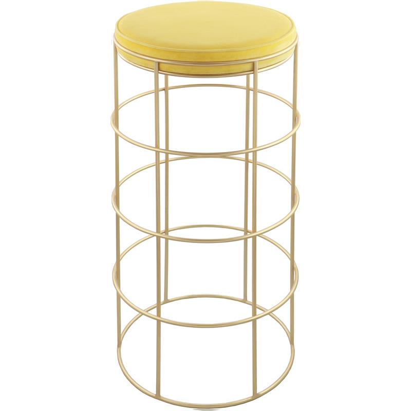 Yellow Velvet Bar Stool Cymax Business