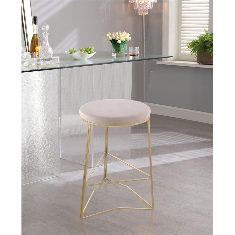 Meridian Furniture Tres Velvet Counter Stool Meridian Furniture Tres Velvet Counter Stool