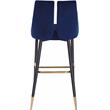 Meridian Furniture Sleek Navy Velvet Stool (Set of 2)