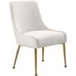 Meridian Furniture Owen Cream Velvet Dining Chair (Set of 2)