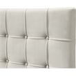 Meridian Furniture Elly Cream Velvet King Bed
