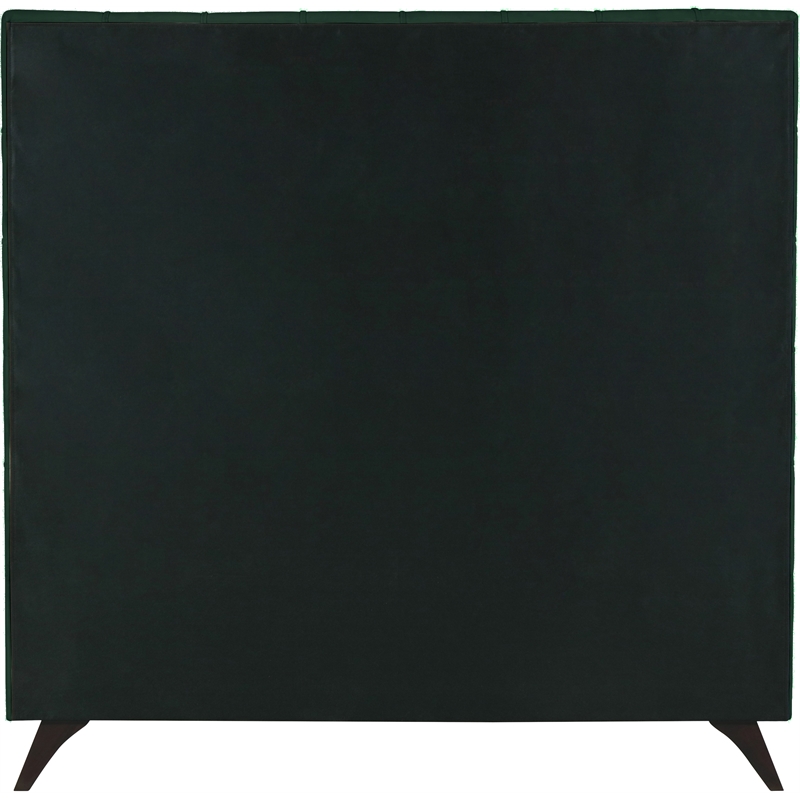 Meridian Furniture Elly Green Velvet Full Bed