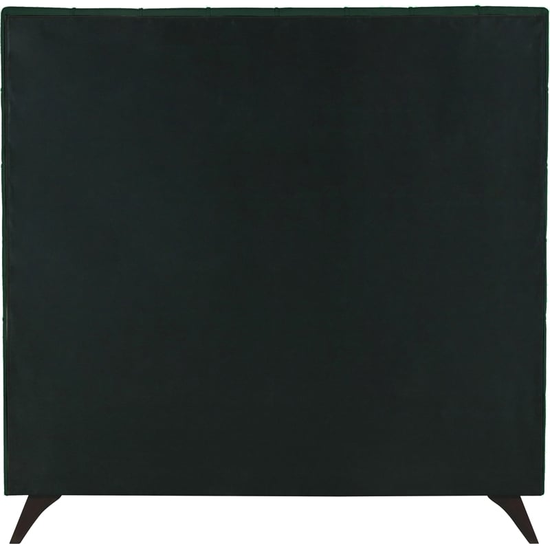 Meridian Furniture Elly Green Velvet Queen Bed