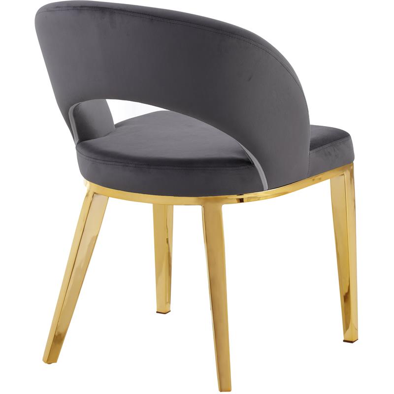 Meridian Furniture Roberto Velvet Dining Chair Meridian Furniture Roberto Velvet Dining Chair