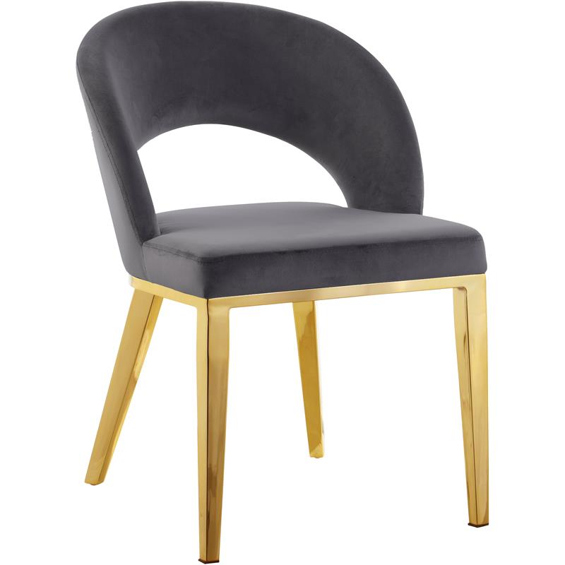 Meridian Furniture Roberto Velvet Dining Chair Meridian Furniture Roberto Velvet Dining Chair