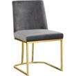 Meridian Furniture Heidi Gray Velvet Dining Chair (Set of 2)