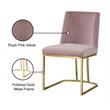 Meridian Furniture Heidi Pink Velvet Dining Chair (Set of 2)