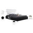 Meridian Furniture Ghost Black Velvet Full Bed