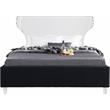 Meridian Furniture Ghost Black Velvet King Bed