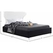 Meridian Furniture Ghost Black Velvet King Bed