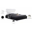 Meridian Furniture Ghost Black Velvet Queen Bed
