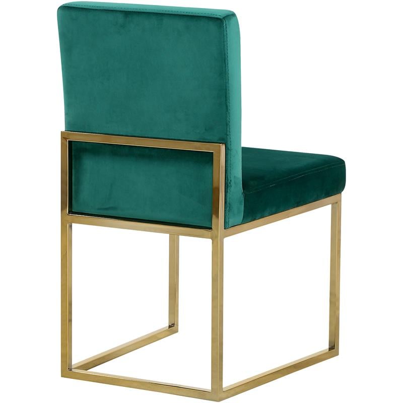 Meridian Furniture Giselle Green Velvet Dining Chair (Set of 2)