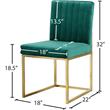 Meridian Furniture Giselle Green Velvet Dining Chair (Set of 2)