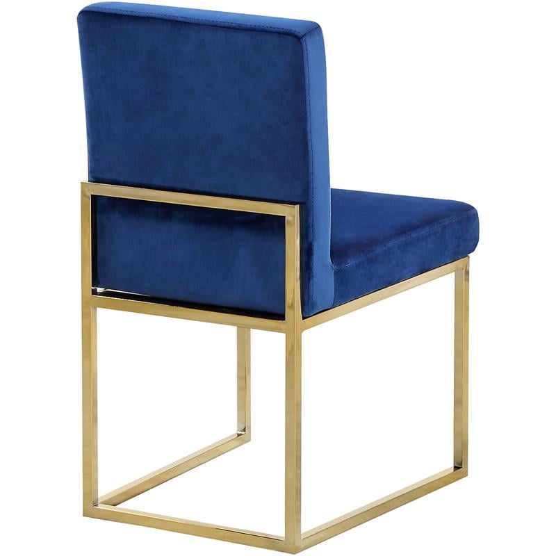 Meridian Furniture Giselle Navy Velvet Dining Chair (Set of 2)