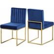 Meridian Furniture Giselle Navy Velvet Dining Chair (Set of 2)