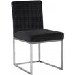 Meridian Furniture Giselle Black Velvet Dining Chair (Set of 2)