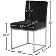 Meridian Furniture Giselle Black Velvet Dining Chair (Set of 2)