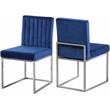 Meridian Furniture Giselle Navy Velvet Dining Chair (Set of 2)