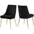 Meridian Furniture Karina Black Velvet Dining Chair (Set of 2)