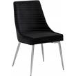 Meridian Furniture Karina Black Velvet Dining Chair (Set of 2)