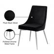 Meridian Furniture Karina Black Velvet Dining Chair (Set of 2)