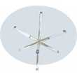 Meridian Furniture Mercury Round Tempered Glass Top Dining Table
