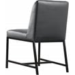 Meridian Furniture Bryce Quilted Gray Vegan Leather Dining Chair (Set of 2)