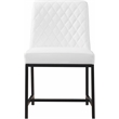 Meridian Furniture Bryce Quilted White Vegan Leather Dining Chair (Set of 2)