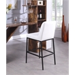 Meridian Furniture Bryce Quilted White Vegan Leather Stool (Set of 2)