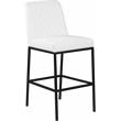 Meridian Furniture Bryce Quilted White Vegan Leather Stool (Set of 2)