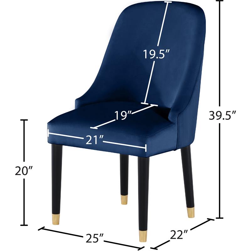 navy dining chairs with black legs