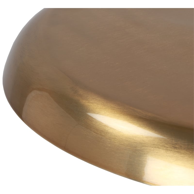 Meridian Furniture Lang Gold Iron Adjustable Counter and Bar Stool