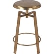Meridian Furniture Lang Gold Iron Adjustable Counter and Bar Stool