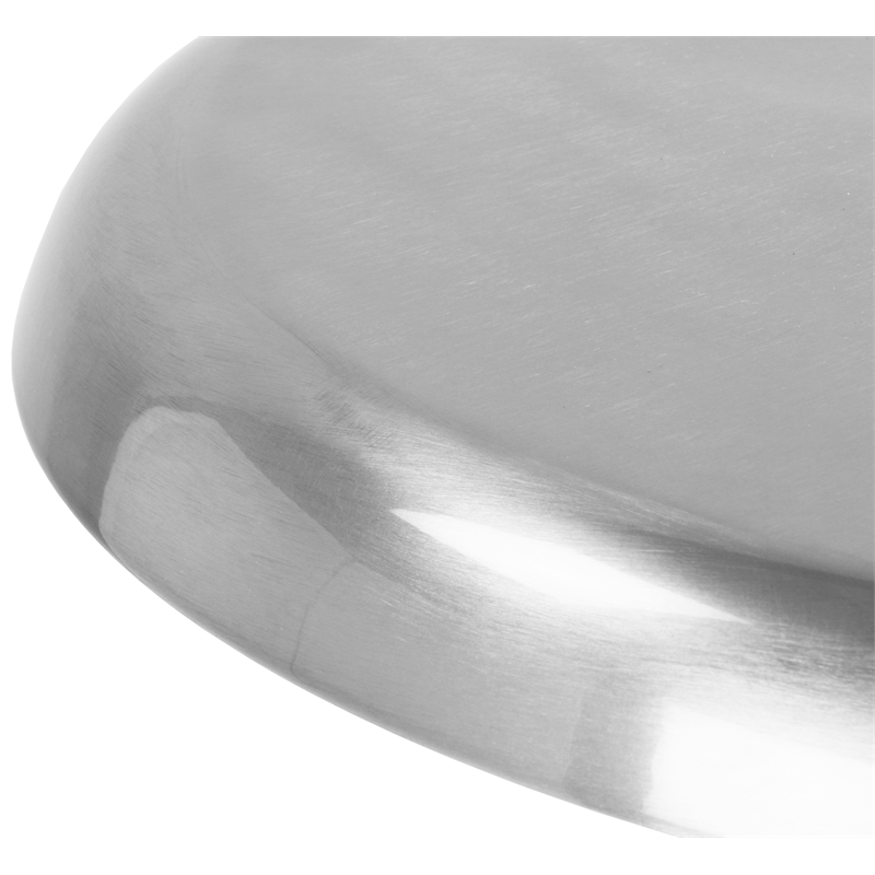 Meridian Furniture Lang Silver Iron Counter and Bar Stool