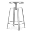 Meridian Furniture Lang Silver Iron Counter and Bar Stool