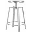Meridian Furniture Lang Silver Iron Counter and Bar Stool