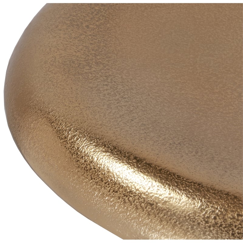 Meridian Furniture Clara Gold Aluminum Counter and Bar Stool