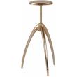 Meridian Furniture Clara Gold Aluminum Counter and Bar Stool