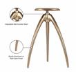 Meridian Furniture Clara Gold Aluminum Counter and Bar Stool