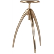 Meridian Furniture Clara Gold Aluminum Counter and Bar Stool
