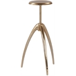 Meridian Furniture Clara Gold Aluminum Counter and Bar Stool