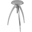 Meridian Furniture Clara Silver Aluminum Counter and Bar Stool