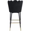 Meridian Furniture Lily Black Velvet Stool (Set of 2)