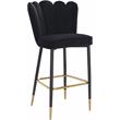 Meridian Furniture Lily Black Velvet Stool (Set of 2)