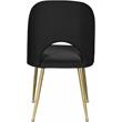 Meridian Furniture Logan Black Velvet Dining Chair (Set of 2)