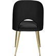 Meridian Furniture Logan Black Velvet Dining Chair (Set of 2)