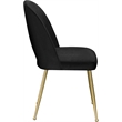 Meridian Furniture Logan Black Velvet Dining Chair (Set of 2)