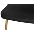 Meridian Furniture Logan Black Velvet Dining Chair (Set of 2)