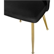 Meridian Furniture Logan Black Velvet Dining Chair (Set of 2)